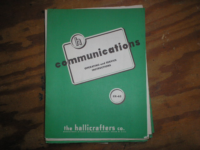 SX-62 Operator Service Manual
